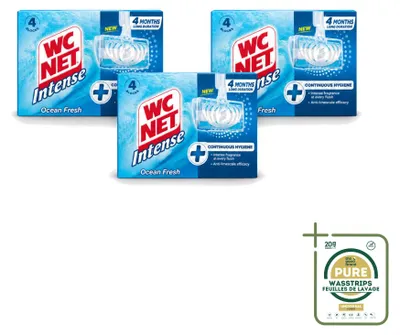 Produktbild von 3 x WC Net Toiletblock Ocean Fresh - Vorratspackung - 3 Stücke
