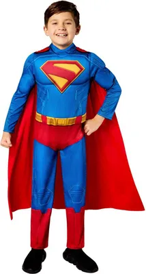 Image de Superman - Costume "Deluxe" - Enfants BN6270 (116) (Bleu/Rouge)