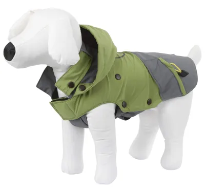 Produktbild von Kerbl Pet Outdoor Hundemantel Vancouver, grün/grau, 50 cm