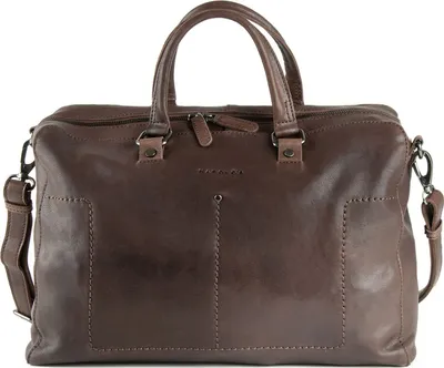 Produktbild von HAROLD'S Leder Businesstasche Laptoptasche mit Laptopfach Caugio Businessbag Brown dunkelbraun
