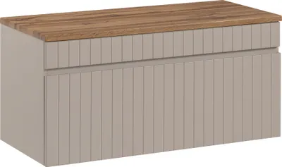 Zdjęcie produktu dla Zestaw meblowy do łazienki 100cm z blatem - stylowe wykończenie