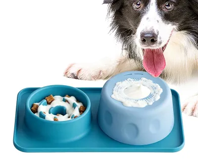 Productafbeelding van 2-in-1 Anti-Verstikking Voedingsschaal voor Honden