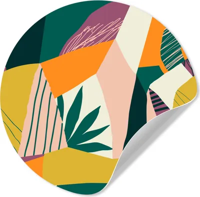 Produktbild von MuchoWow® - Tapetenkreis - Wandbild rund - Schlafzimmerdekoration - Wanddeko - runde Tapete - Kunst für zu Hause