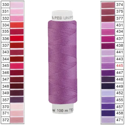 100m / 1 Spule Unipoly 120 TEX14x2 Polyester pastelllila