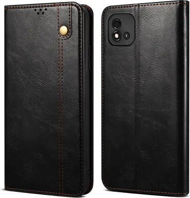 Produktbild von Realme C20 Hülle, Leder Flip Brieftasche Schutzhülle für OPPO Realme C20 Schwarz