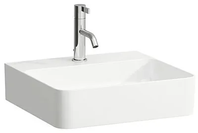 Obrázok produktu pre LAUFEN VAL Umývadlo s ručným umývaním, 1 otvor na batériu, bez prepadu, 450x420mm, H8152814001111