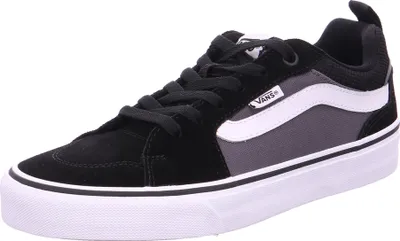 Produktbild von Vans Filmore Sneaker, Schwarz-Zinn, 39, Männer, Wildleder Canvas Textil Gummi, EVA-Innensohle, Waffelprofil-Gummilaufsohle, gepolsterter Schaftrand und Zunge, VN0A3MTJT2J1
