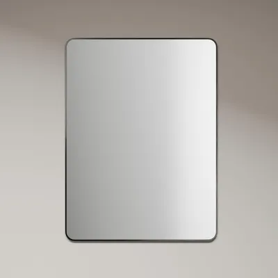 Obrázok produktu pre Dekoratívne zrkadlo Talos Picasso Design zrkadlo ?ierne 60x80 cm - s vysokokvalitným hliníkovým rámom pre nad?asovú atmosféru - Perfektné zrkadlo do kúpe?ne a na stenu