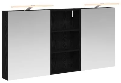 Immagine prodotto di vidaXL Set di 3 armadietti da bagno, 140 x 14,5 x 70 cm, materiale composito di legno