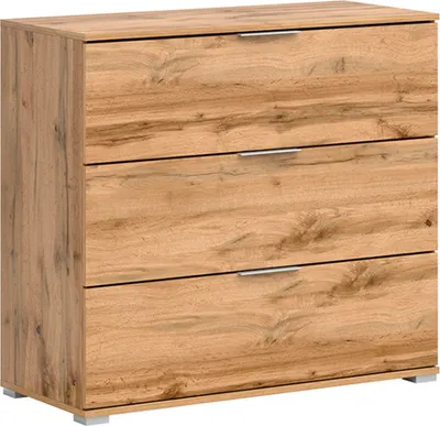 Produktbild von Kommode Selma mit 3 Schubladen, Holzoptik, 95cm