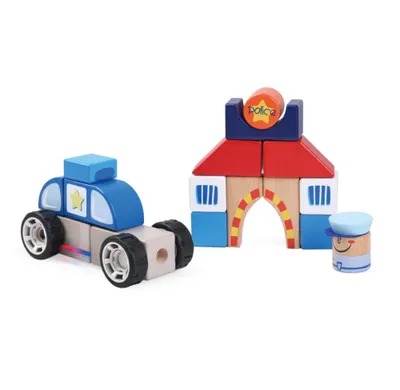 Produktbild von Holzbausteine, Polizei