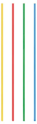 Produktbild von 50x Trinkhalme aus Papier extra lang bunt Ø8mm 80cm