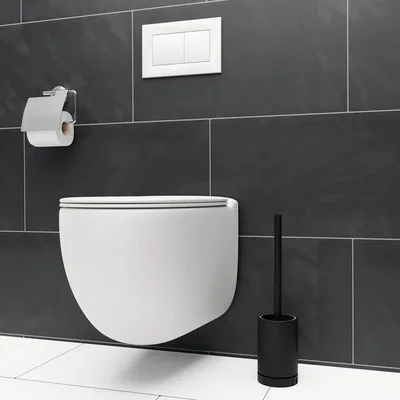 Obrázek produktu pro Souprava WC štětky REIKA SAKU matně černá