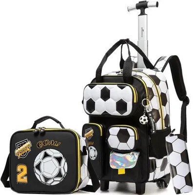 Productafbeelding van Schoolrugzak met Wielen voor Meisjes 3-in-1 Set
