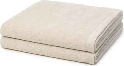 Produktbild von Cawö Lifestyle 2 X Duschtuch im Set Puristisch edles Design für jedes Bad, Hautsympathisch und saugkräftig, Voluminöse Tücher mit Flächengewicht 520 g/m² 70 X 140cm