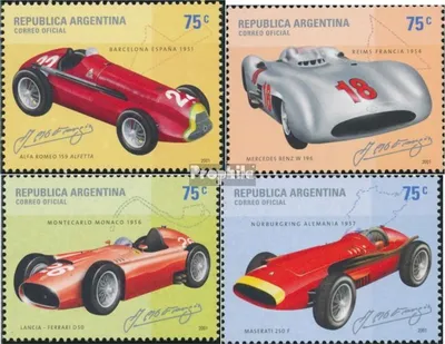 Produktbild von Briefmarken Argentinien 2001 Mi 2682-2685 (kompl.Ausg.) postfrisch Juan Manuel Fangio