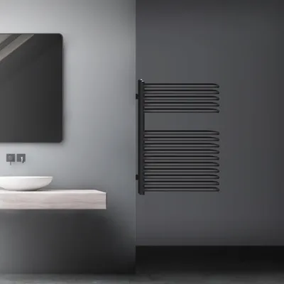 Produktbild von LuxeBath Badheizkörper 500 x 800 mm Anthrazit, Design Heizkörper für Badezimmer, Designheizkörper Handtuchtrockner Handtuchheizkörper, ohne Heizstab