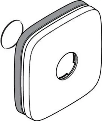 Immagine prodotto di Hansgrohe rosone PuraVida miscelatore doccia incasso 155 / 155mm cromo