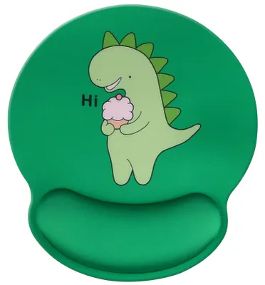 Mauspad mit Handgelenkstütze, Memory-Schaum, 25x23 cm, Dinosaurier