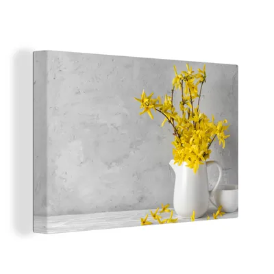 Zdjęcie produktu dla OneMillionCanvasses® - Obrazy na płótnie - 150x100 cm, Kwiaty - Żółty - Martwa natura, grafika ścienna, dekoracja ścienna