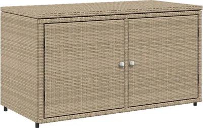 Immagine prodotto di vidaXL Armadio da giardino Beige 110x55x60,5 cm Poly rattan