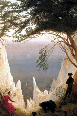 Produktbild von Caspar David Friedrich Kunstdruck Bild - Die Kreidefelsen Auf Rügen, 1818 (120 x 80 cm)