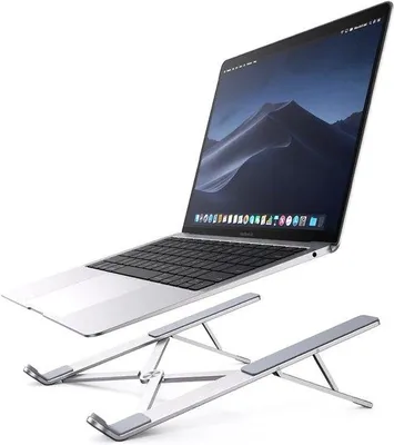 Produktbild von Famanu Laptopständer Tragbar Schwarz - Verstellbar für Laptops bis 17,3 Zoll