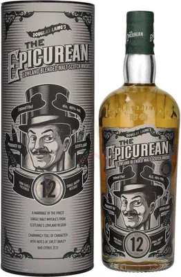 Produktbild von Douglas Laing THE EPICUREAN 12 Years Old Lowland Blended Malt in Geschenkbox 46 %  0,70 lt.