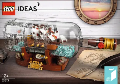 Zdjęcie produktu dla Lego Ideas 21313 Okręt W Butelce Statek Łódź Łódka