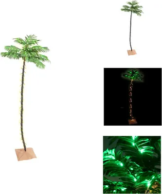 Obrázok produktu pre vidaXL Umelá palma so 192 LED diódami teplá biela 300 cm - Vianočné stromčeky