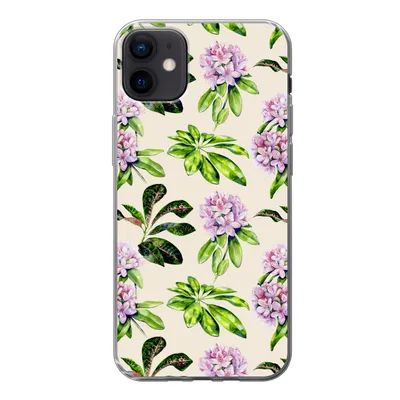 Produktbild von MuchoWow® Handyhülle Schutzhülle Hülle für iPhone 12 mini Hortensien - Pflanzen - Muster Silikon Softcase Handy Hülle - Bild