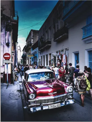 Produktbild von ARTland Wandbild Alu für Innen & Outdoor Leben in Havanna Größe: 45x60 cm