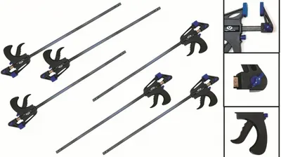 Zdjęcie produktu dla 6x Zacisk szybkomocujący 300 mm Zacisk jednoręczny Zacisk mocujący Zaciski śrubowe
