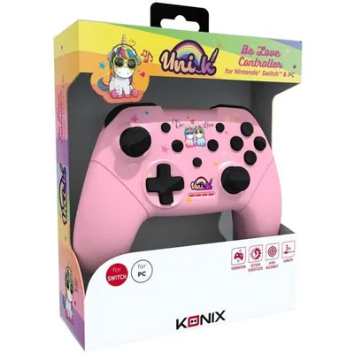 Zdjęcie produktu dla Kontroler Unik Be Love Unicorn - KONIX - Switch - różowy