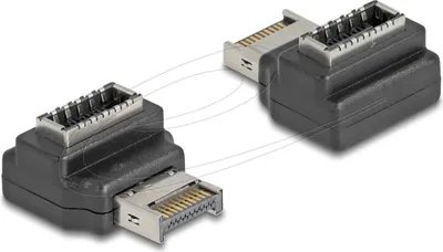 Produktbild von DELOCK Adapter USB 10 Gbps Typ-E Key A St > Bu gewinkelt