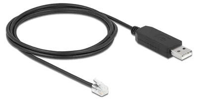 Obrázek produktu pro DeLOCK 66738, 0,2 m, USB 2.0 Type-A, RJ10, Přímý, Přímý, Samec/samec