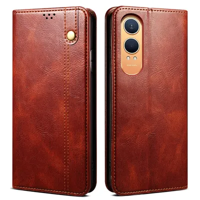 Produktbild von Hülle für OnePlus Nord CE4 Lite Leder Brieftasche Schutzhülle mit Standfunktion Rot
