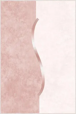 Produktbild von Conceptum Hypnose, Hochwertiger Teppich 100 x 300 cm, 100% Polyester, Pink, rutschfest