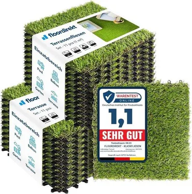 Productafbeelding van Famanu terrastegels, 30x30 cm - Weerbestendig met drainagefunctie