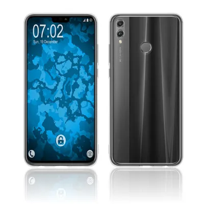 Produktbild von PhoneNatic Case kompatibel mit Huawei Honor 8X - Crystal Clear Silikon Hülle transparent Cover