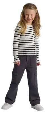 Immagine prodotto di Minoti - Pantaloni cargo da bambina MN437 (98) (grigio)