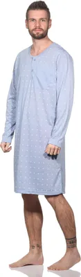 Immagine prodotto di Camicia da notte Nachthemd langarm; Hellgrau/M
