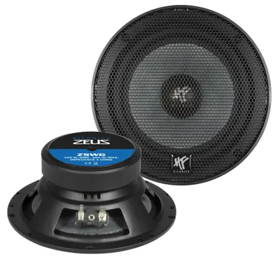 Produktbild von Hifonics ZSW6, 1-Weg, 200 W, 100 W, 4 Ohm, 55 - 5000 Hz, 64 mm