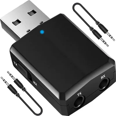 Produktbild von Kabelové adaptér Bluetooth vysílač přijímač Audio BT 5.0 3,5mm bezdrátový adaptér Vysílač přijímač AUX PC TV auto USB sluchátka HiFi Retoo
