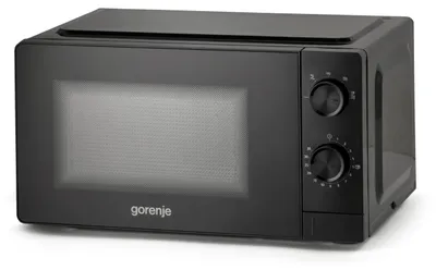 Produktbild von Gorenje MO20CE1B5, Arbeitsplatte, Kombi-Mikrowelle, 20 l, 700 W, Drehregler, Schwarz