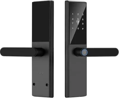 Produktbild von Matybobe Smart Door Lock-Griffkartenschlüssel, biometrische Tuya-App-Fernbedienung Virtuelles Passwort Anti Peeping 40-120mm Büro