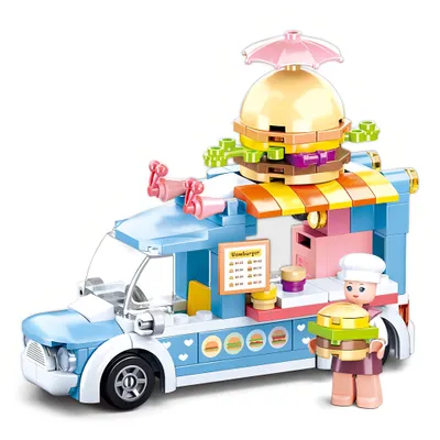 Produktbild von Sluban Girls Dream M38-B0993B Mobiler Hamburgerladen