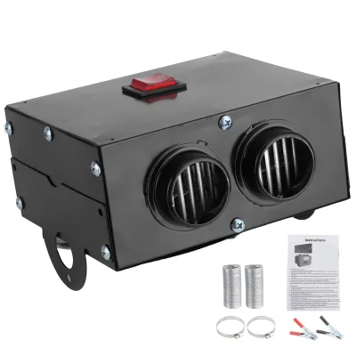 Image de 12V 400W-600W Chauffage avec 2 trous, chauffage rapide en hiver, dégivrage du pare-brise, silencieux