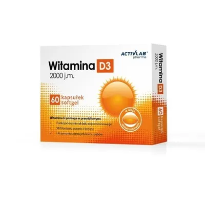 Produktbild von Activlab Pharma Vitamin D3 2000 IE 60 Kapseln