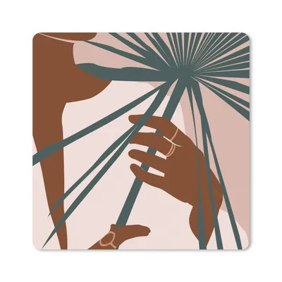 Produktbild von MuchoWow® Mauspad Mousepad Sommer - Pflanze - Rosa 30x30 cm - Mousepads - Maus Mat - Pad - Mausunterlage - Gaming